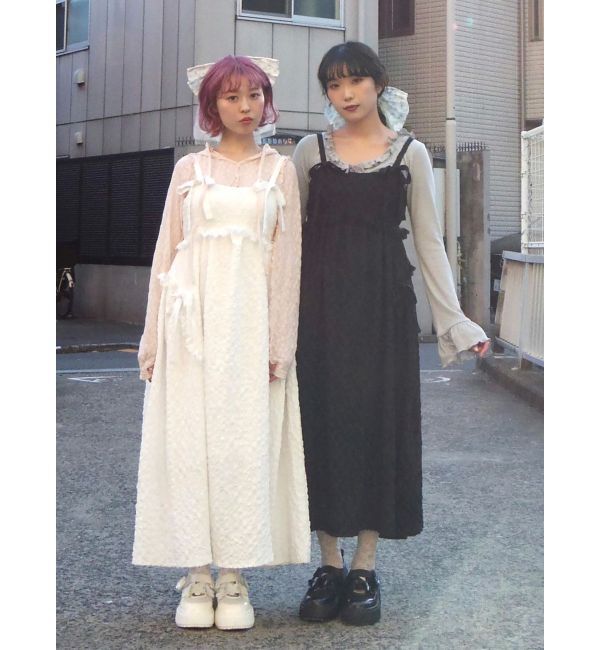 merry jenny「pokopoko ribbon race dress」|ワンピース|