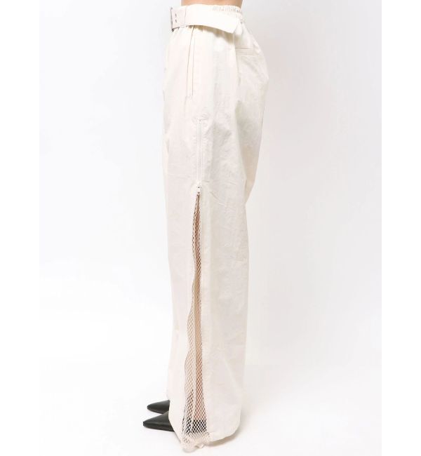 GYDA「SIDE ZIPメッシュスリットパンツ」|その他|