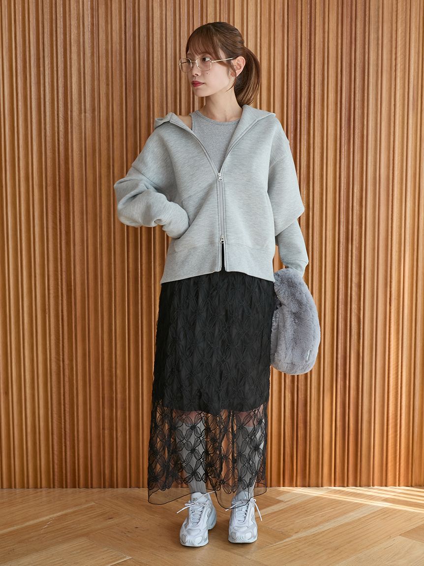 emmi atelier「フラワーチュールスカート」|スカート|