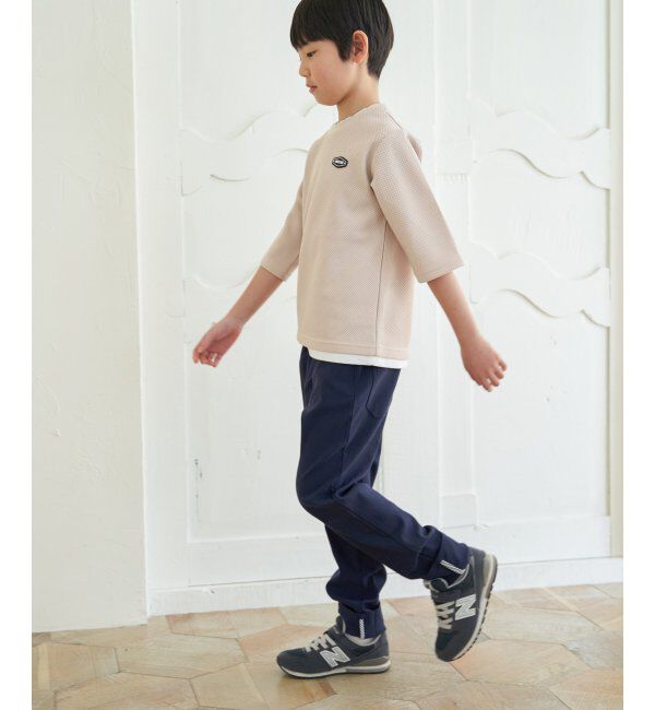 ikka kids「【親子おそろい】パイナップルレイヤード7分袖Tシャツ（120~160cm）」|Tシャツ・カットソー|