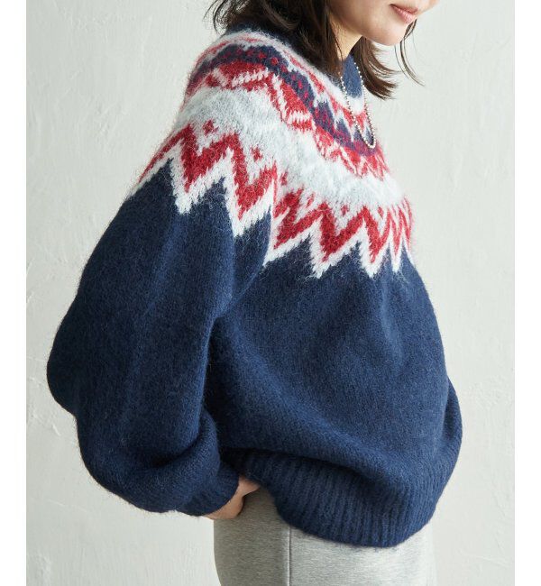 VENCE share style「ノルディックニットプルオーバー」|ニット・セーター|