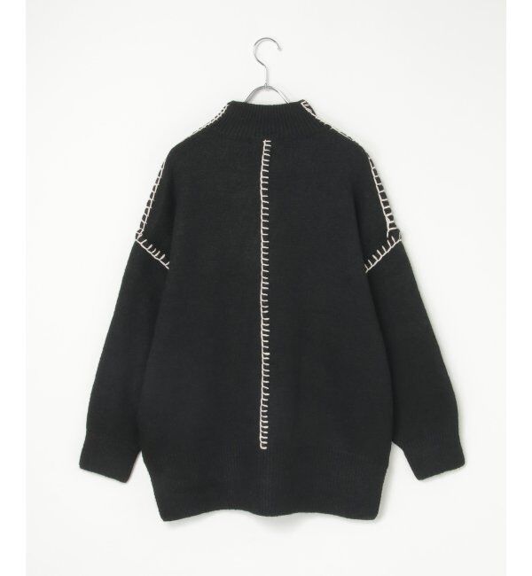 VENCE share style「配色ハンドステッチプルオーバー」|ニット・セーター|