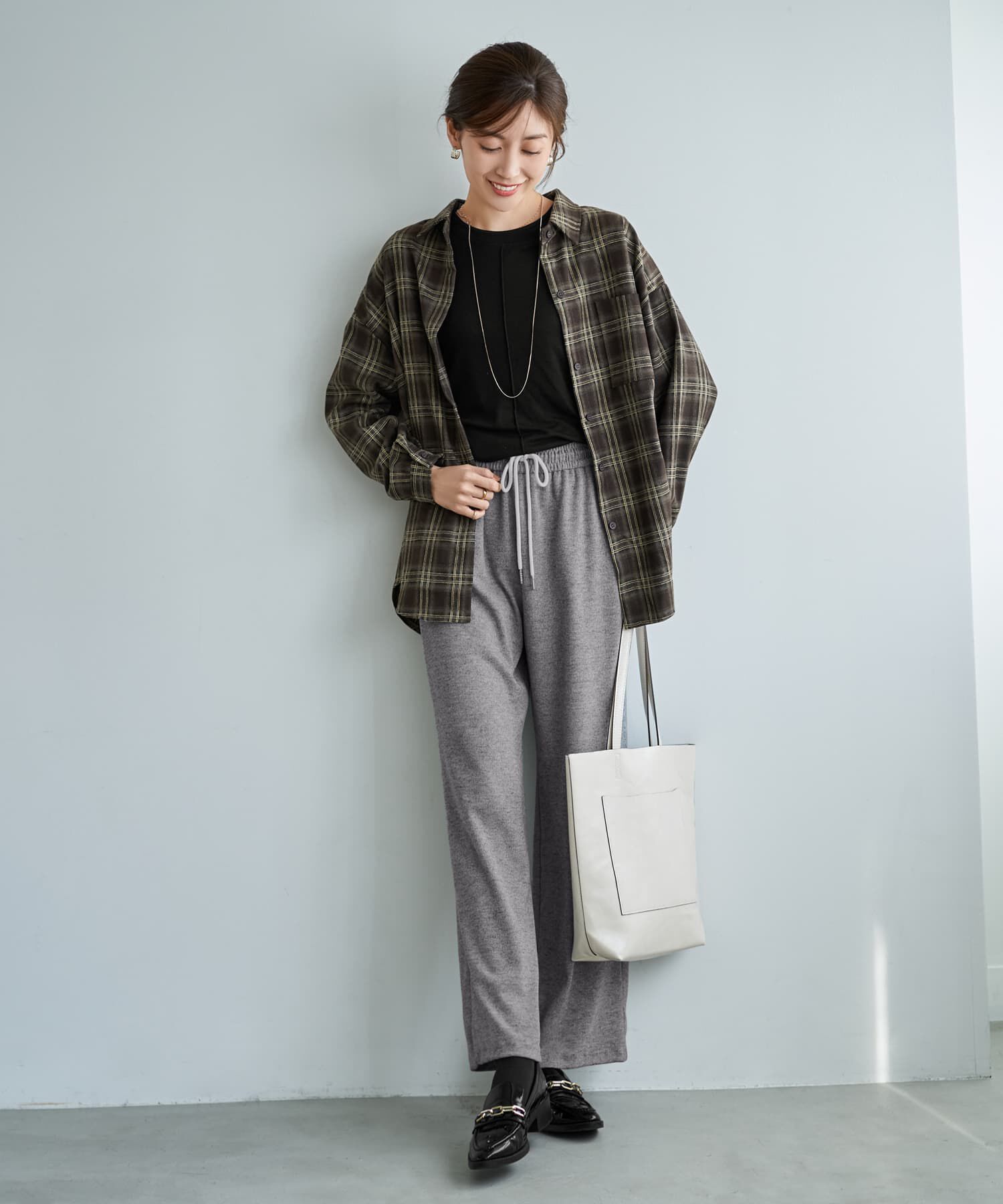 STYLE DELI「ぼかし織りチェック柄シャツ」|シャツ・ブラウス|