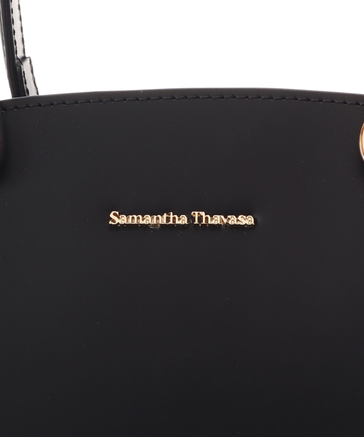 Samantha Thavasa「オリジナル金具ガラス調レザーハンドバッグ」|ハンドバッグ|