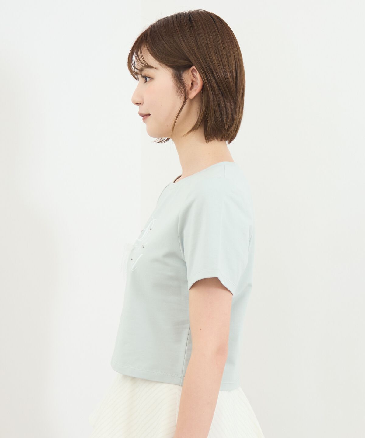 REDYAZEL「レースリボンロゴTシャツ」|Tシャツ・カットソー|