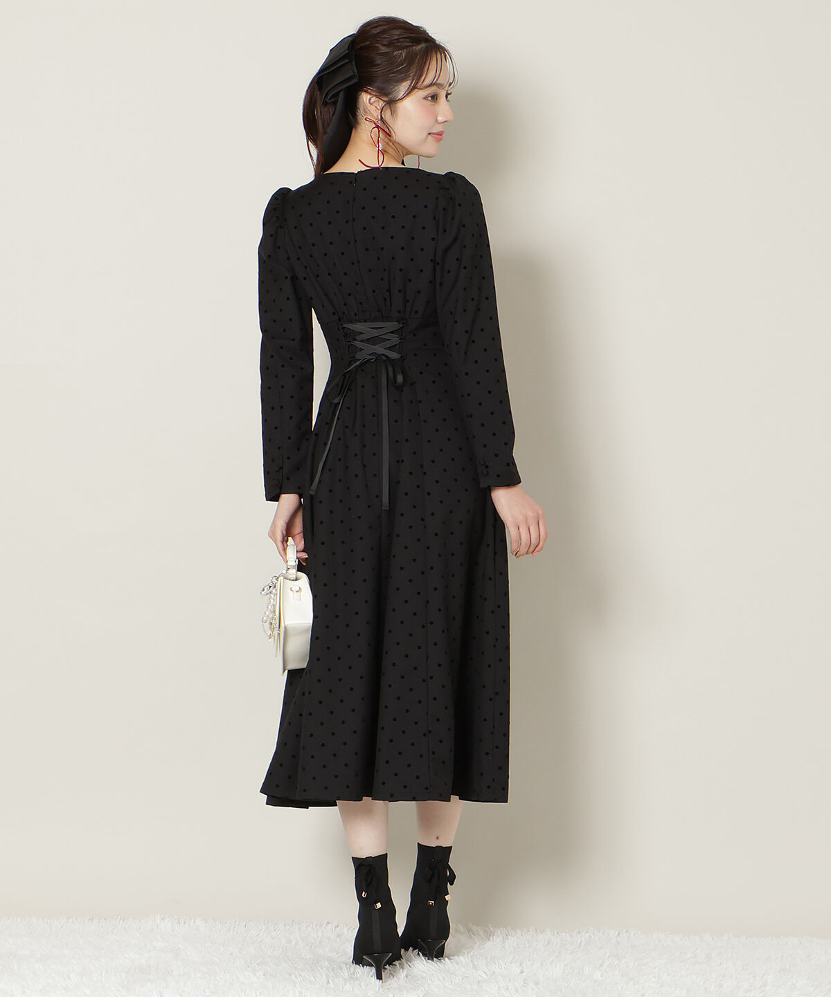 WILLSELECTION「ドットフロッキーフレアワンピース」|ワンピース|