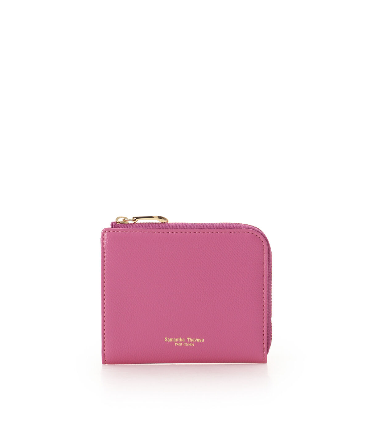 Samantha Thavasa Petit Choice「シンプルL字ファスナー 折財布」|財布|ﾌｭｰｼｬﾋﾟﾝｸ