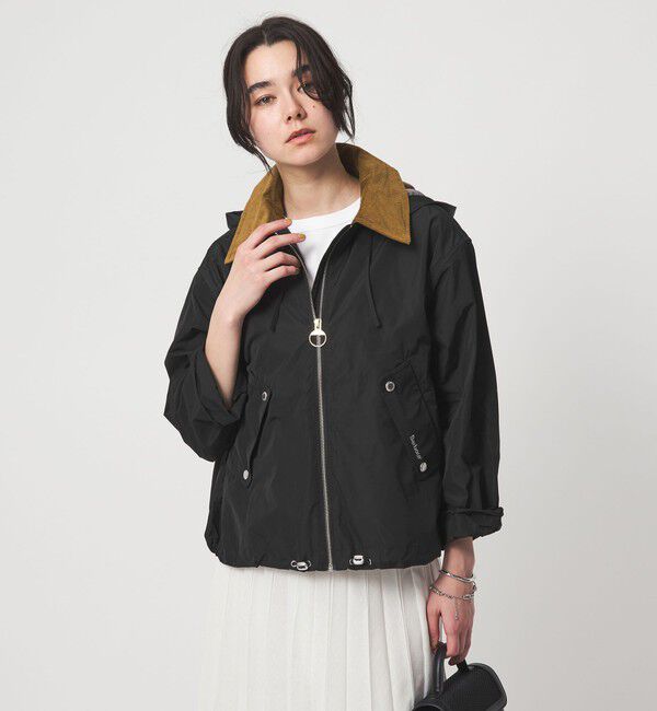 UNITED ARROWS green label relaxing「【WEB限定】＜Barbour＞Weaver シャワープルーフ ジャケット」|ブルゾン・スタジャン|BLACK
