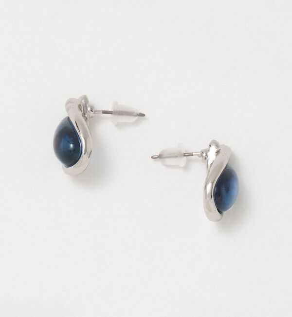 BEAUTY&YOUTH UNITED ARROWS「クリアストーンモチーフ ドロップ ピアス」|ピアス|SILVER