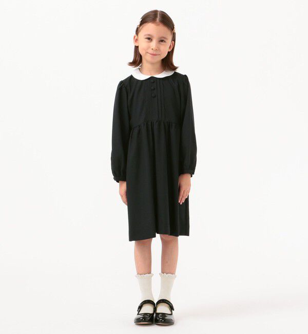 SHIPS KIDS「SHIPS KIDS:100～130cm /セレモニー ピンタック ツイル ワンピース」|ワンピース|