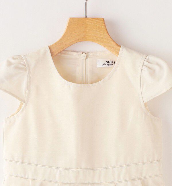 SHIPS KIDS「SHIPS KIDS:110～130cm / セレモニー グログラン 半袖 ワンピース」|ワンピース|