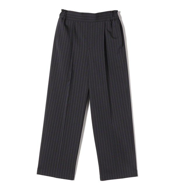 SHIPS for women「〈手洗い可能〉ストライプ ツイル ストレート パンツ」|スラックス|