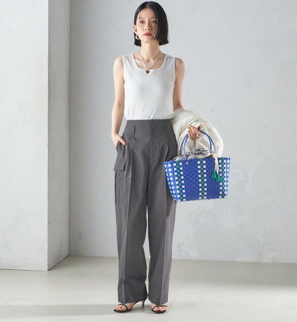 SHIPS for women「【SHIPS別注】UHURU:巾着付き バスケット バッグ S」|トートバッグ|