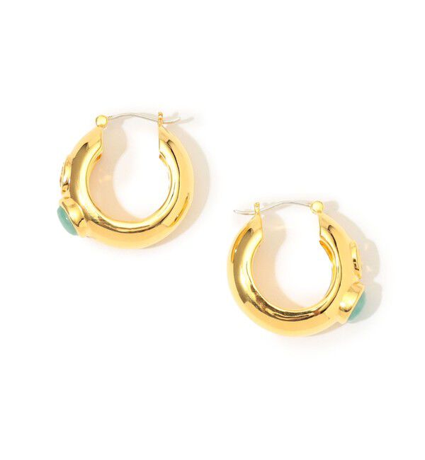 TOMORROWLAND GOODS「Lizzie Fortunato PIIET HOOP ピアス」|ピアス|92 ゴールド系