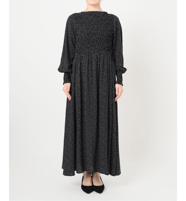SLOBE IENA「《WEB限定/追加》ドットシャーリングワンピース」|ワンピース|