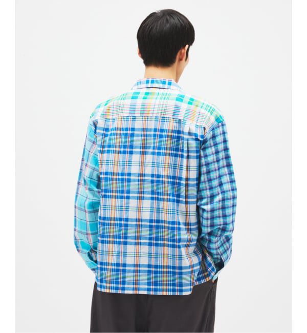 JOURNAL STANDARD「Niche. / ニッチ 別注 マドラスチェック オープンカラー シャツ」|シャツ・ブラウス|