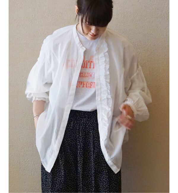 journal standard luxe「ハイツイストガーゼ Wフリルブラウス」|シャツ・ブラウス|