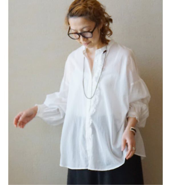 journal standard luxe「ハイツイストガーゼ Wフリルブラウス」|シャツ・ブラウス|