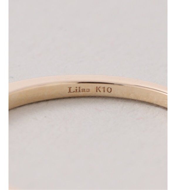 Lilas by Spick&Span「arrow ラインリングK10」|リング|