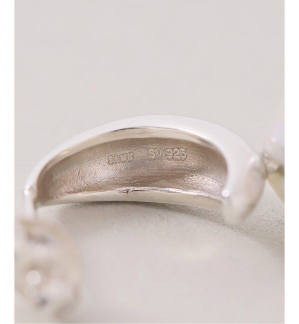 Spick and Span「《WEB限定》【SAMH by LILAS】ケシパールフープピアス SV(両耳)」|ピアス|