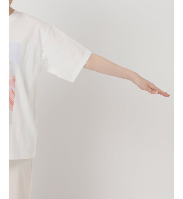 NOBLE「フラワーフォトプリントT」|Tシャツ・カットソー|