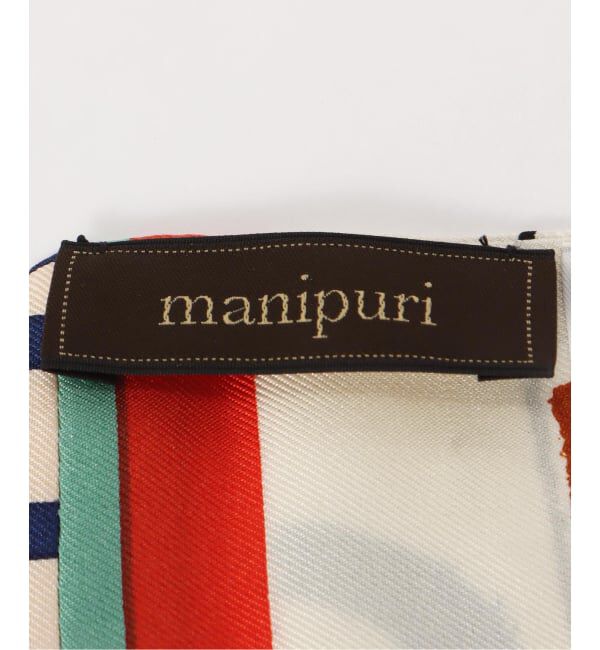 Spick and Span「manipuri/マニプリ ダイヤ三角Wスカーフ フローラ」|バンダナ・スカーフ|