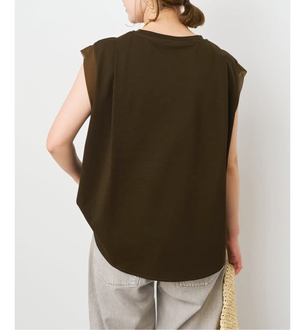 Spick and Span「オーガンジーコンビルーズプルオーバー」|Tシャツ・カットソー|