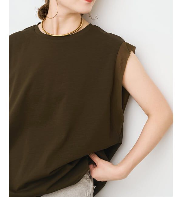 Spick and Span「オーガンジーコンビルーズプルオーバー」|Tシャツ・カットソー|