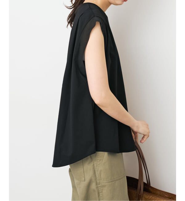 Spick and Span「オーガンジーコンビルーズプルオーバー」|Tシャツ・カットソー|