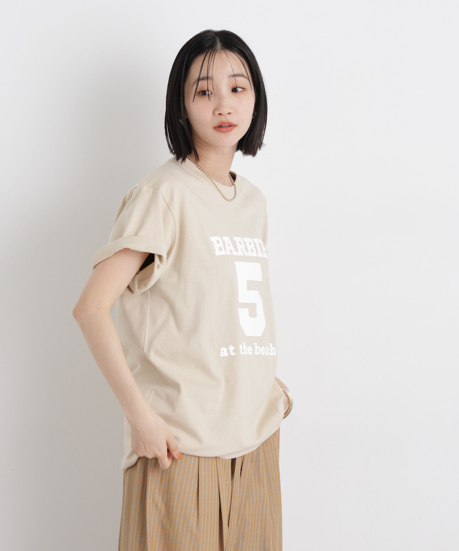 nano･universe「Healthy DENIM/Barbie5 at the beach」|Tシャツ・カットソー|