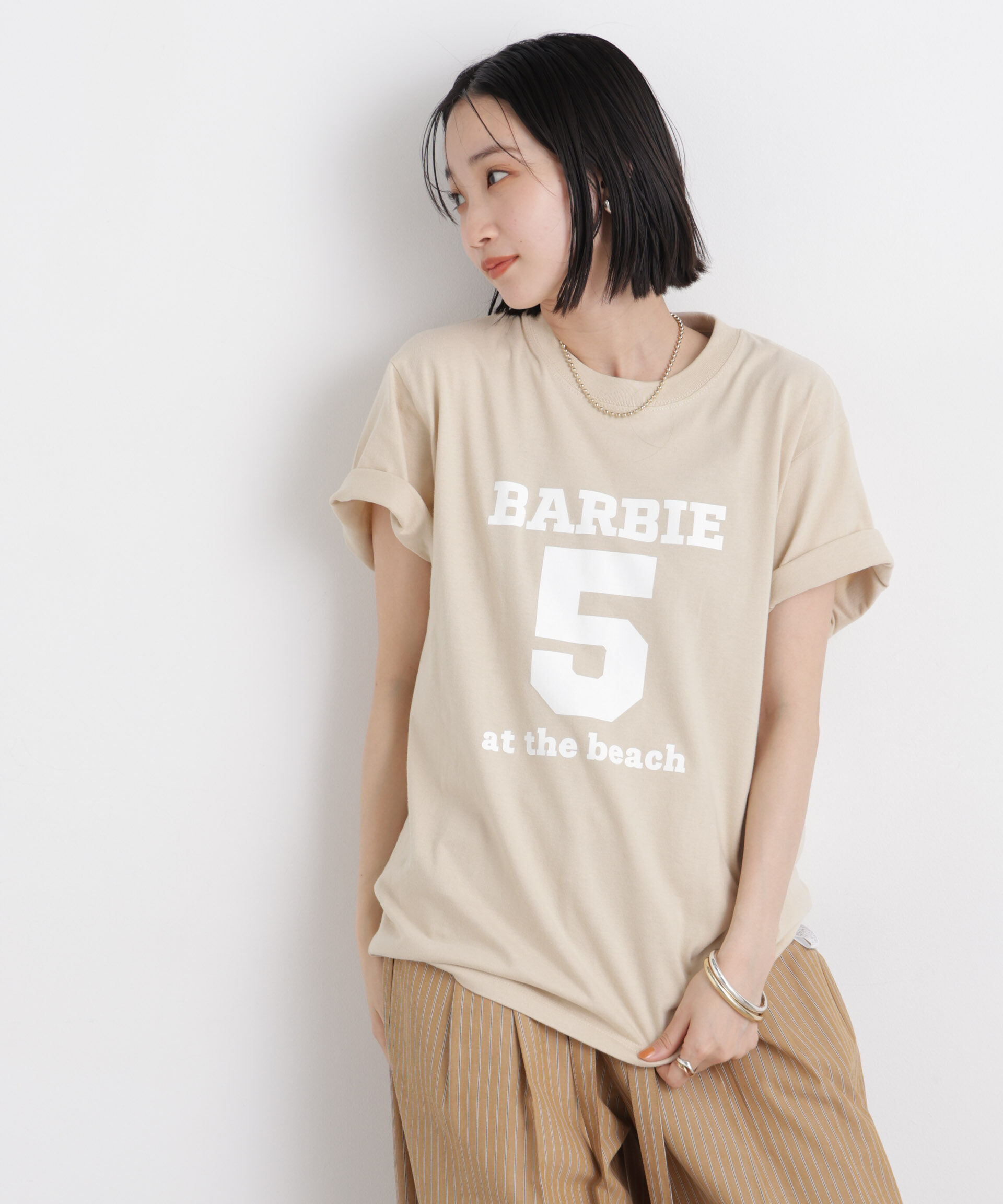 nano･universe「Healthy DENIM/Barbie5 at the beach」|Tシャツ・カットソー|