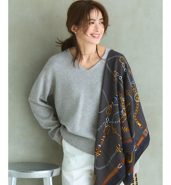 23区「【見上愛さんコラボカラー/VERY・GISELe掲載】カシミヤブレンド Vネック ニット」|ニット・セーター|ﾗｲﾄｸﾞﾚ