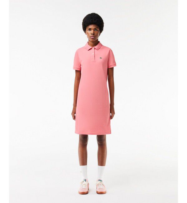 LACOSTE「ベーシックポロドレス」|ワンピース|ピンク