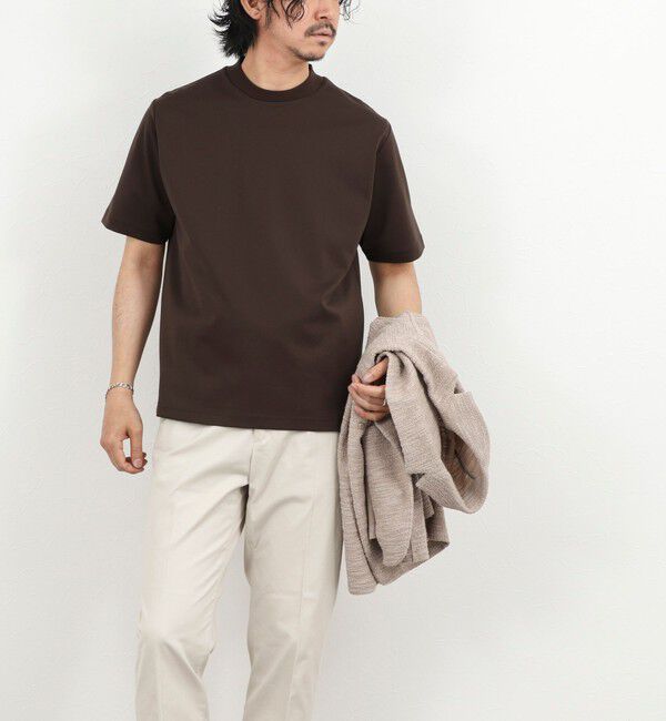 NOLLEY'S goodman「《ビジカジ対応》超長綿ハイゲージポンチ ジャケットTシャツ 26SS」|Tシャツ・カットソー|