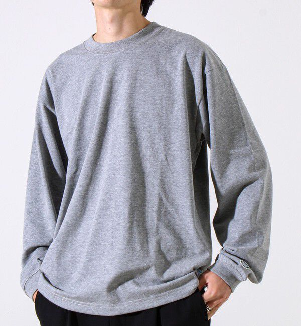 GLOSTER「【6色展開/UNISEX/ベーシック】【DISCUS】USA綿ブレンド ヘビーウエイトロンT」|Tシャツ・カットソー|杢グレー