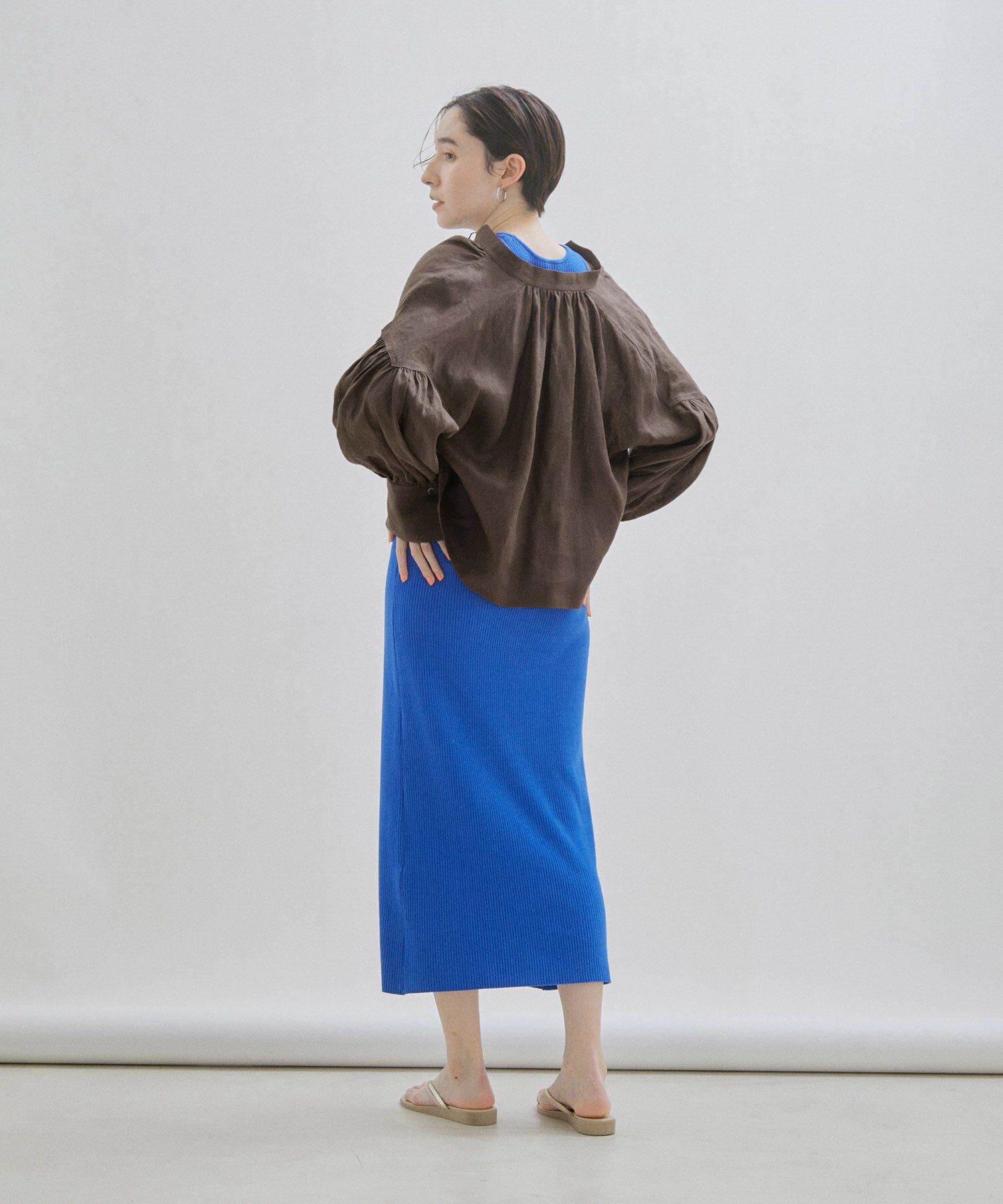 SALON adam et rope'「【オーガニックコットン】ノースリーブワンピース-CreamyCotton /クリーミーコットン-」|ワンピース|