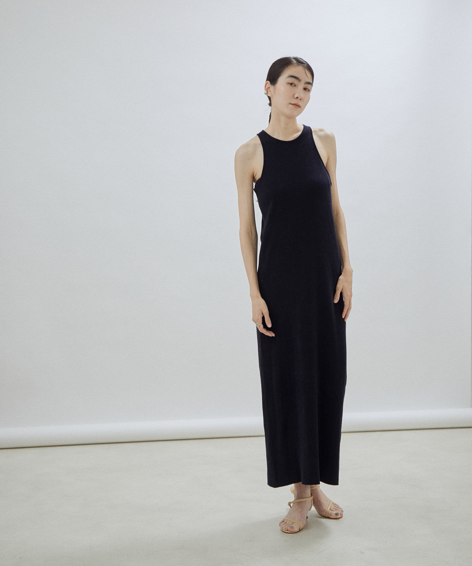 SALON adam et rope'「【オーガニックコットン】ノースリーブワンピース-CreamyCotton /クリーミーコットン-」|ワンピース|