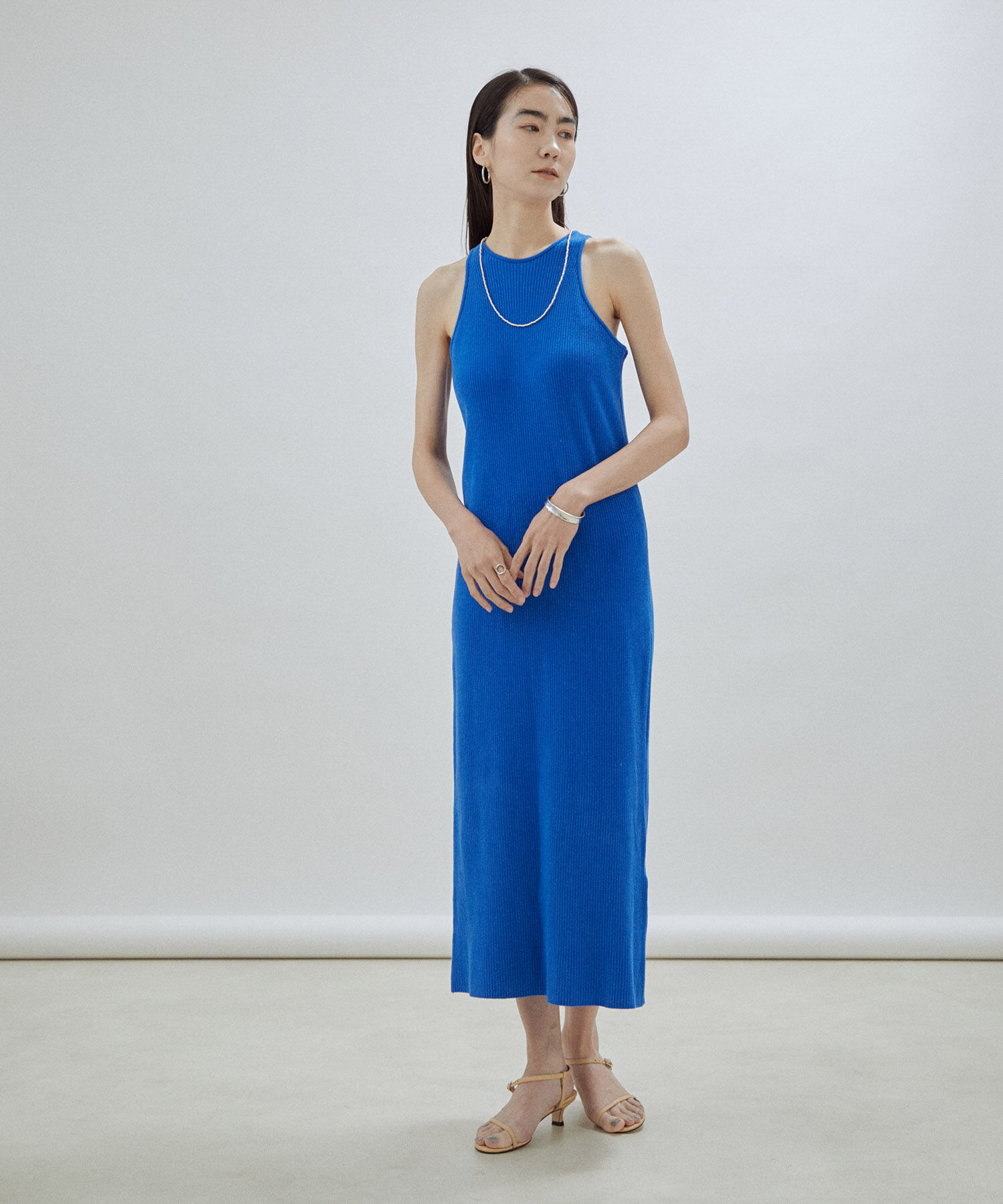 SALON adam et rope'「【オーガニックコットン】ノースリーブワンピース-CreamyCotton /クリーミーコットン-」|ワンピース|
