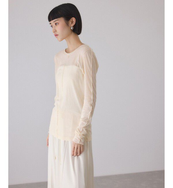 ADAM ET ROPE'「シアーフライスロンT」|Tシャツ・カットソー|