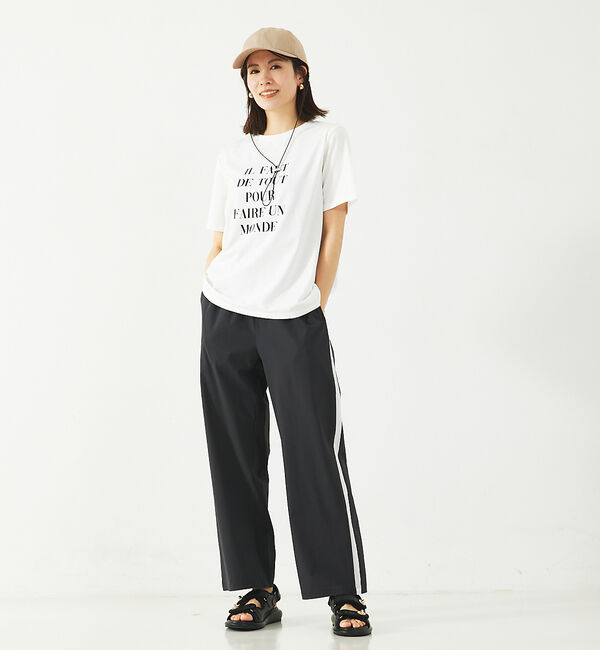 abahouse mavie「ナイロンストレッチサイドライントラックパンツ」|その他|
