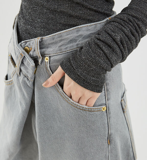 The Store by C' 「【DARKPARK】INES FOLD OVER DENIM ASIAN FIT」|デニム|