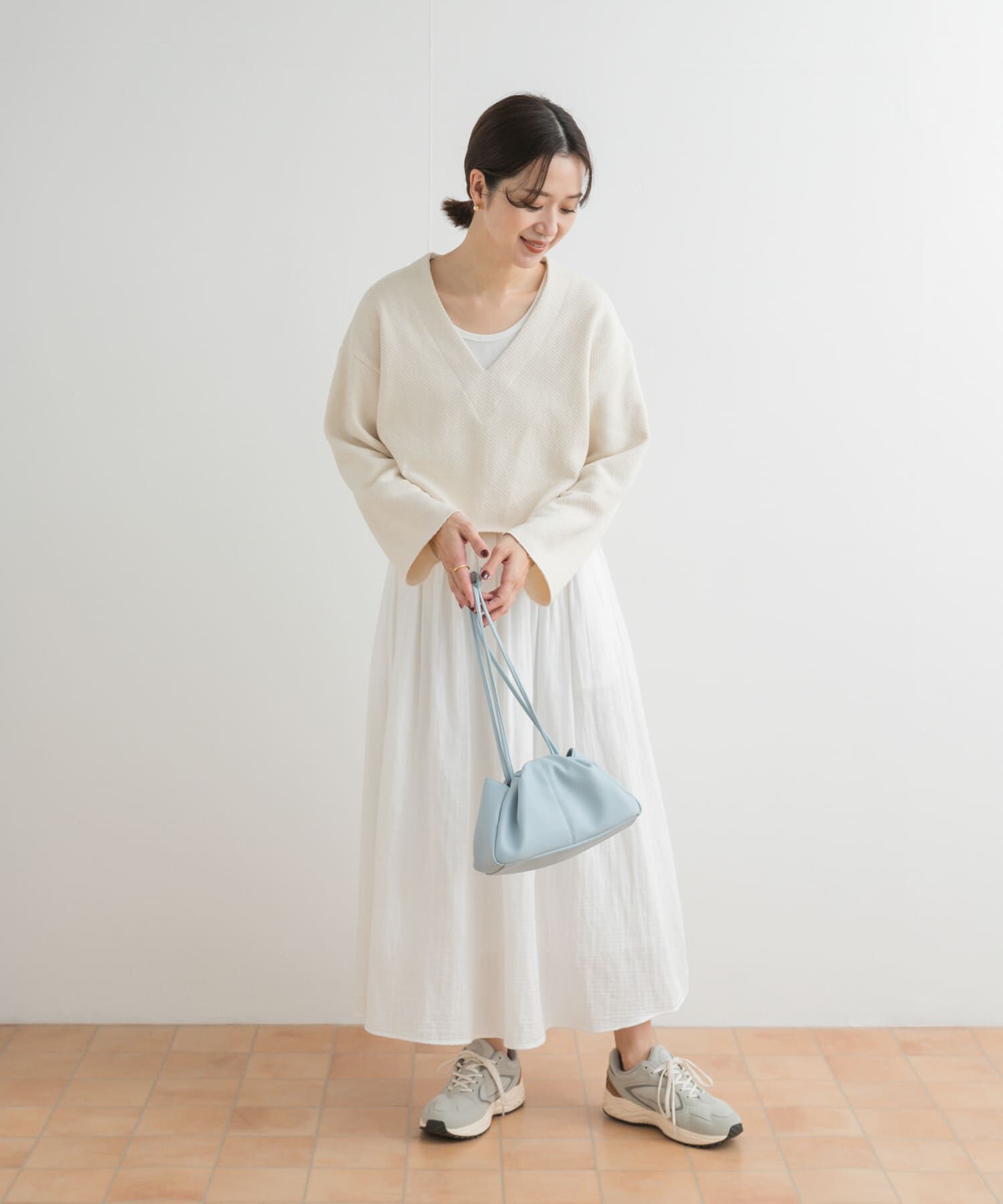 URBAN RESEARCH DOORS「ミドルインレイVネックプルオーバー」|Tシャツ・カットソー|