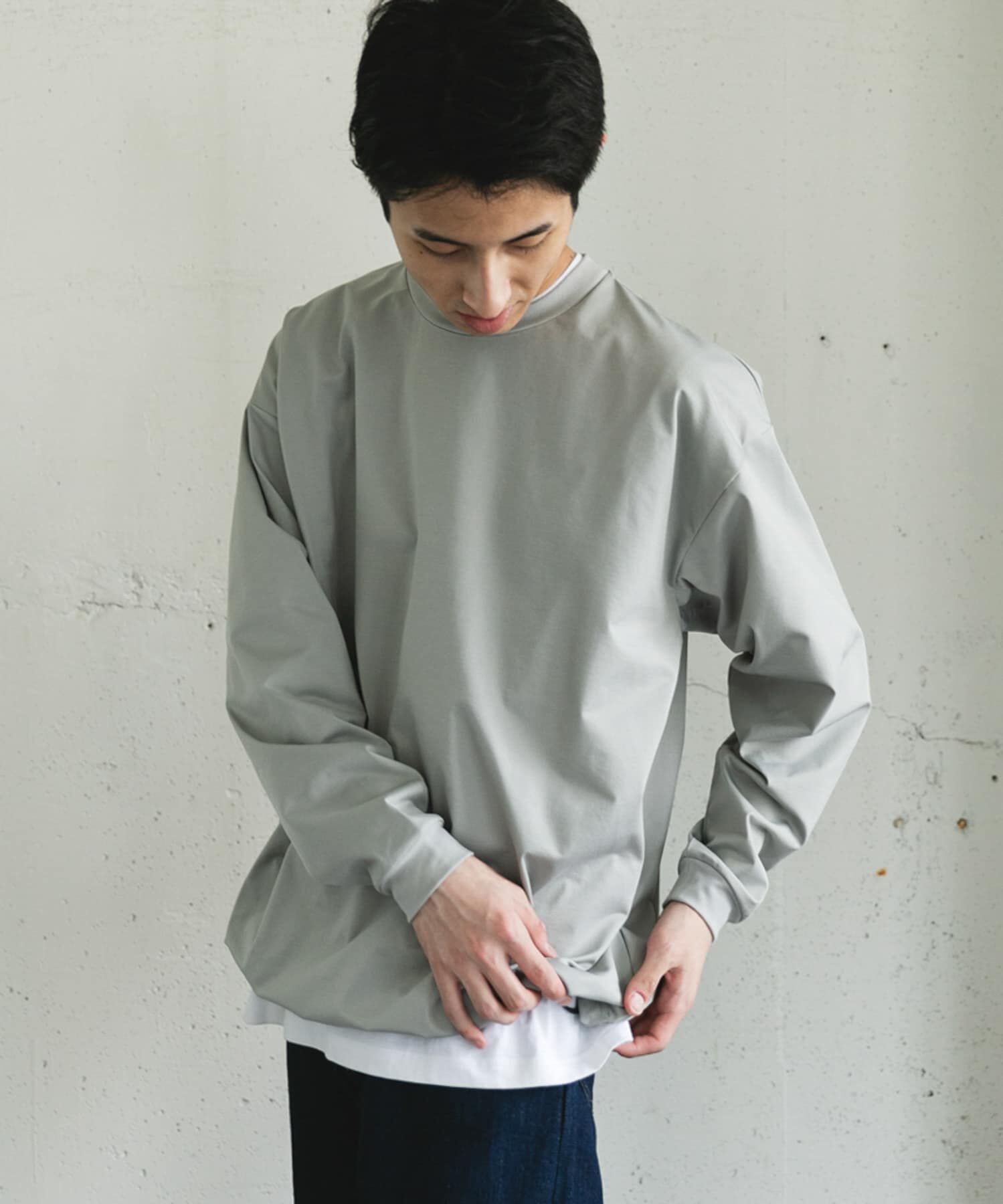 URBAN RESEARCH DOORS「URD Drawstring Long-Sleeve T-shirts」|Tシャツ・カットソー|
