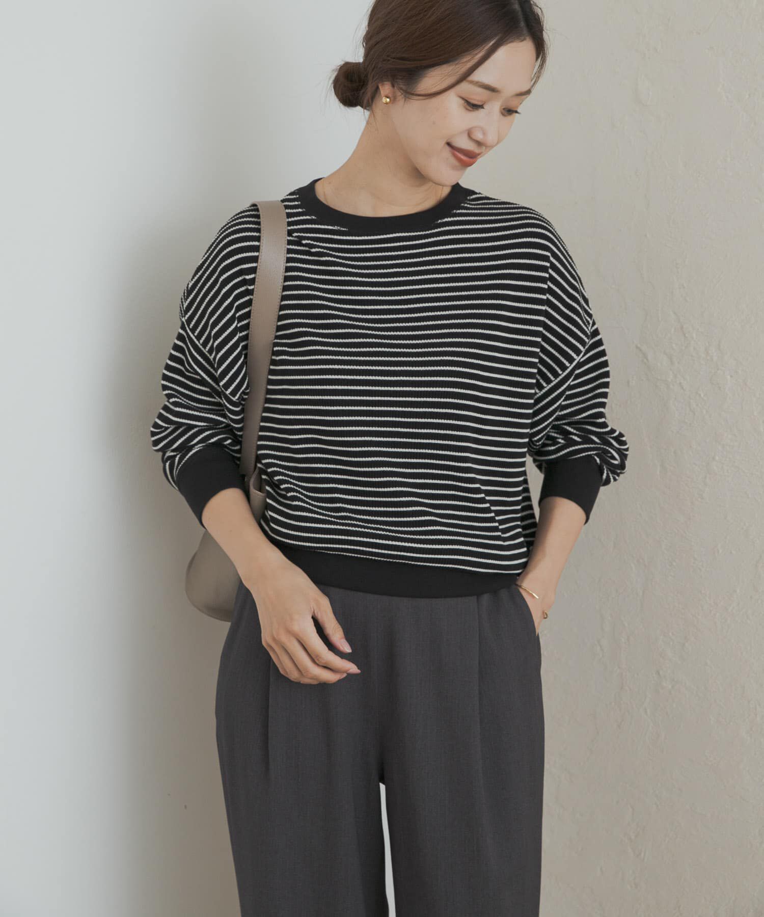 URBAN RESEARCH DOORS「タックフライスロングスリーブTシャツ」|Tシャツ・カットソー|
