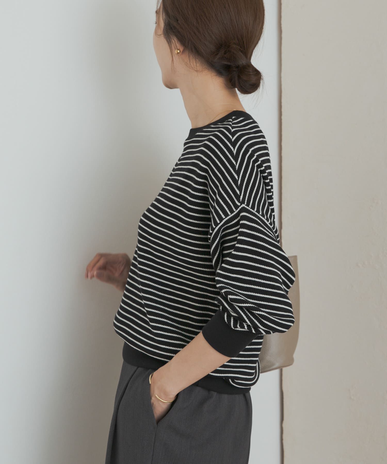 URBAN RESEARCH DOORS「タックフライスロングスリーブTシャツ」|Tシャツ・カットソー|
