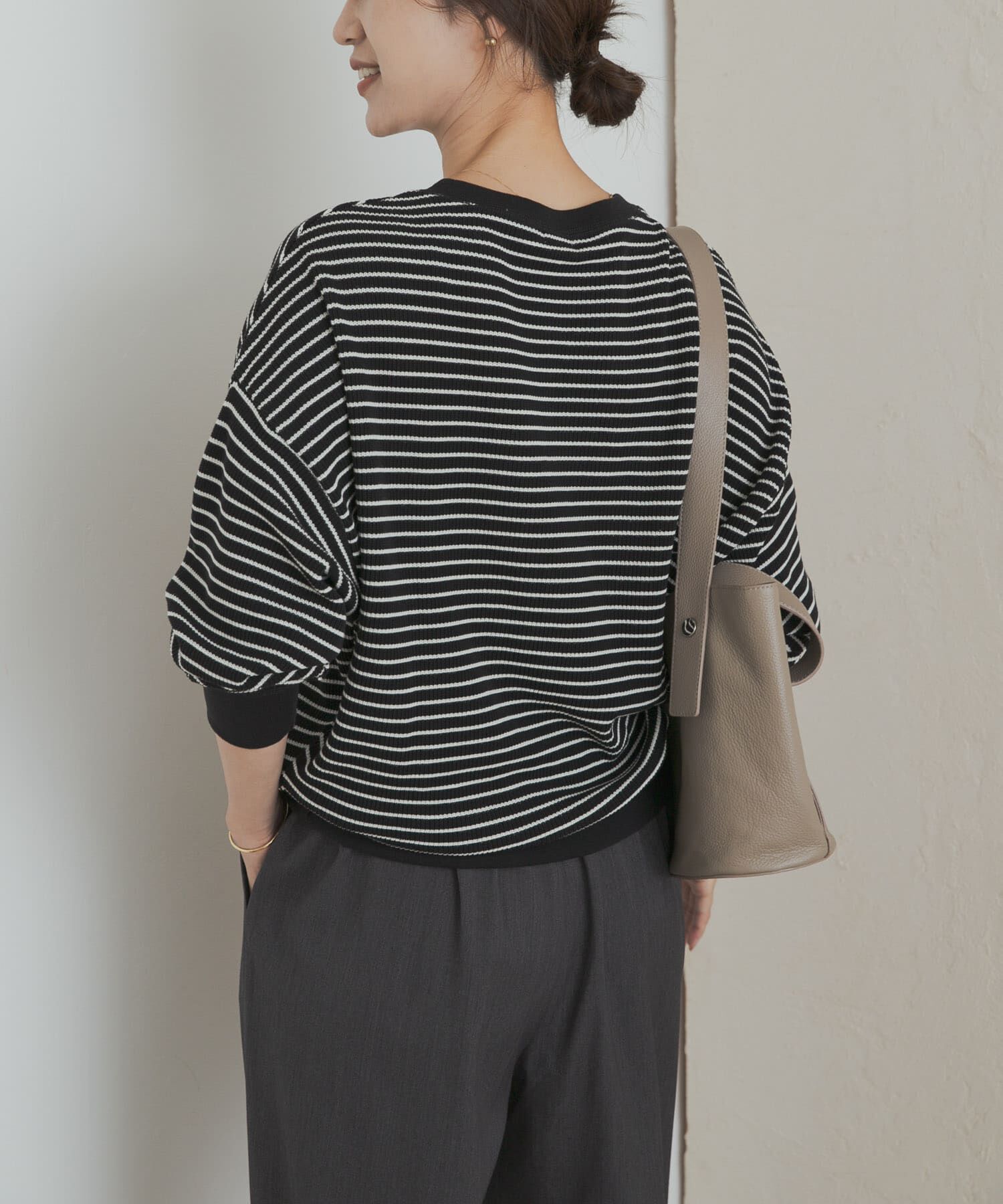 URBAN RESEARCH DOORS「タックフライスロングスリーブTシャツ」|Tシャツ・カットソー|