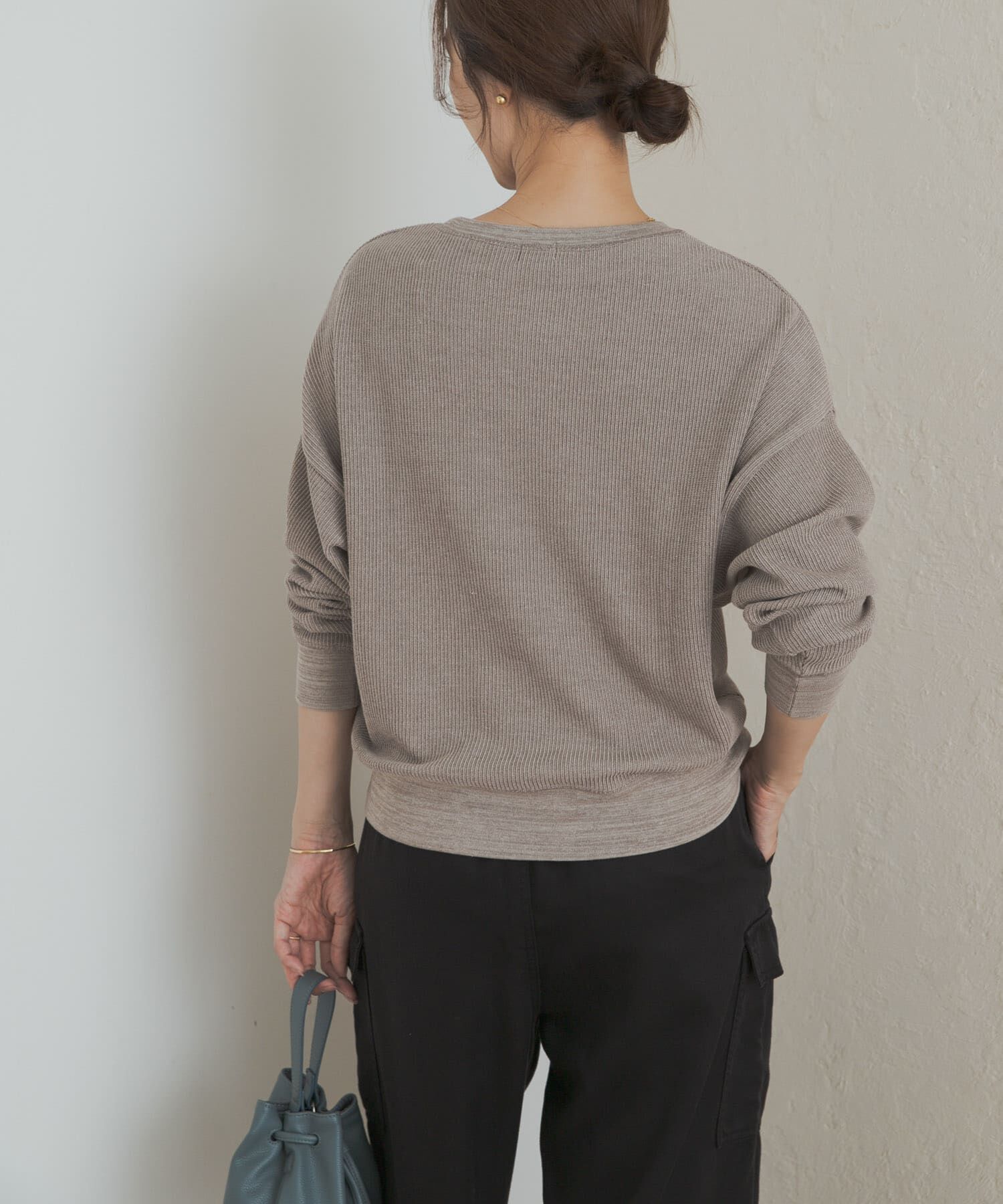 URBAN RESEARCH DOORS「タックフライスロングスリーブTシャツ」|Tシャツ・カットソー|