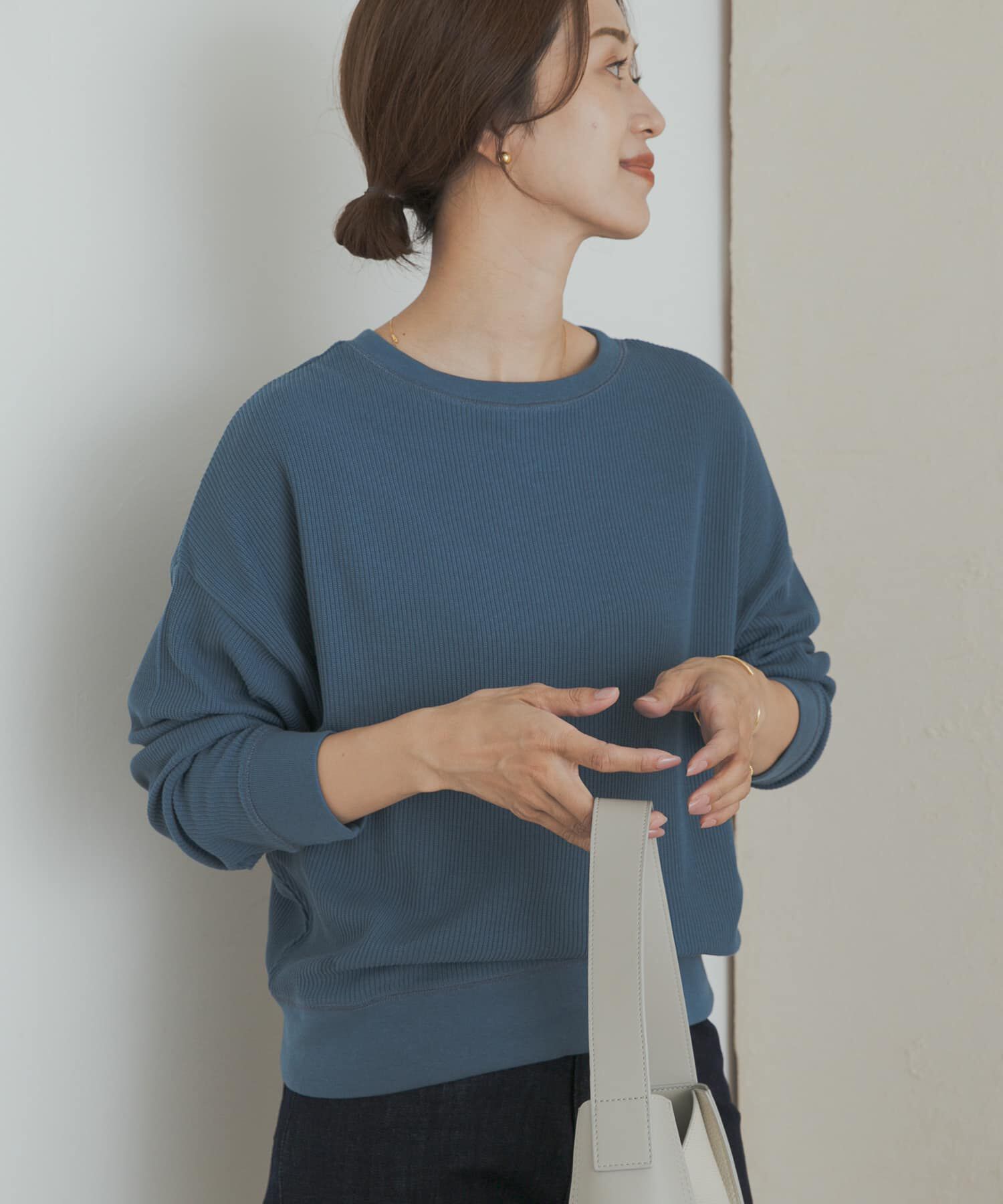 URBAN RESEARCH DOORS「タックフライスロングスリーブTシャツ」|Tシャツ・カットソー|
