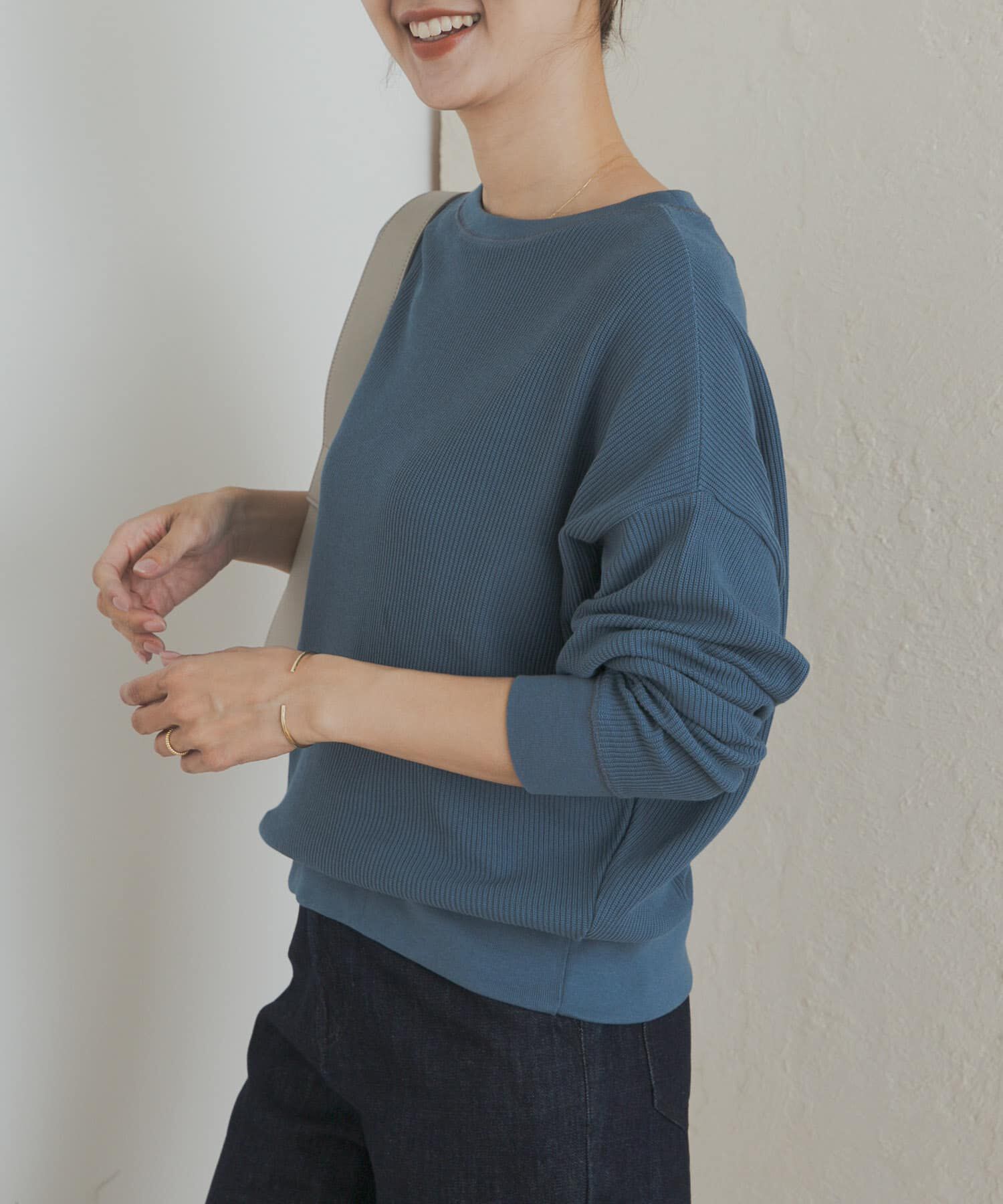 URBAN RESEARCH DOORS「タックフライスロングスリーブTシャツ」|Tシャツ・カットソー|