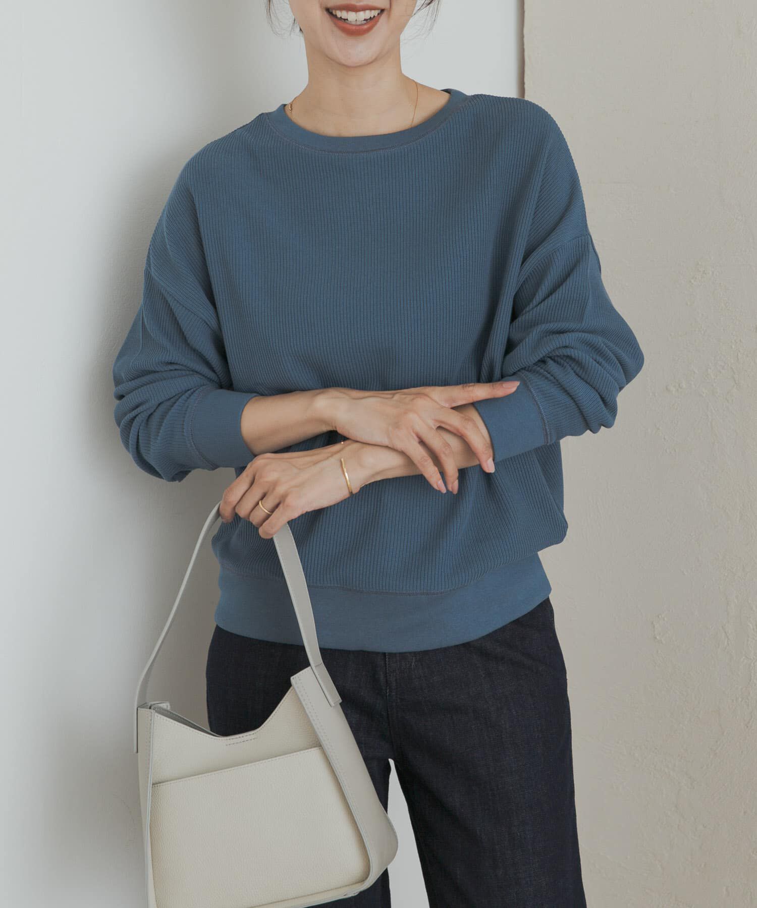 URBAN RESEARCH DOORS「タックフライスロングスリーブTシャツ」|Tシャツ・カットソー|